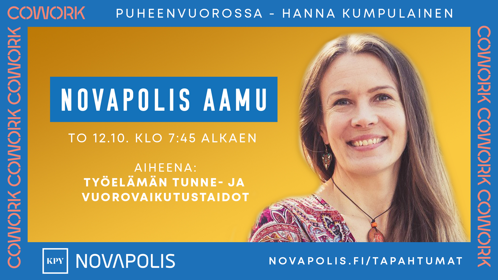 Novapolis Aamu tapahtumakuva Hanna Kumpulainen